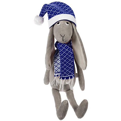 Игрушка Умный кролик в шапке и шарфе - рис 2.