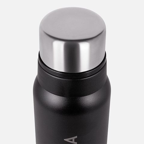 Термос Relaxika 1000 со стикерпаком, черный - рис 5.