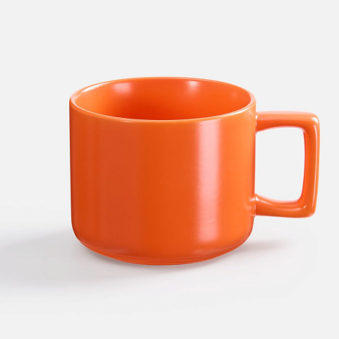 Чашка Jumbo в коробке матовая, оранжевая - рис 3.
