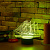 3D лампа Парусник - миниатюра