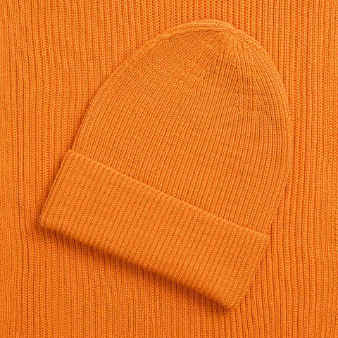 Шарф Nobilis Mono, оранжевый (абрикос) - рис 5.