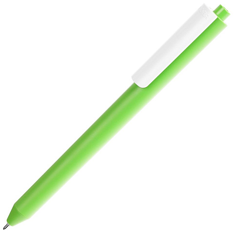 Ручка шариковая Pigra P03 Mat, светло-зеленая с белым - рис 2.