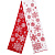 Новогодний шарф Снежная зима (красный) - миниатюра - рис 2.