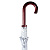 Зонт-трость Standard, белый с серебристым внутри - миниатюра - рис 5.