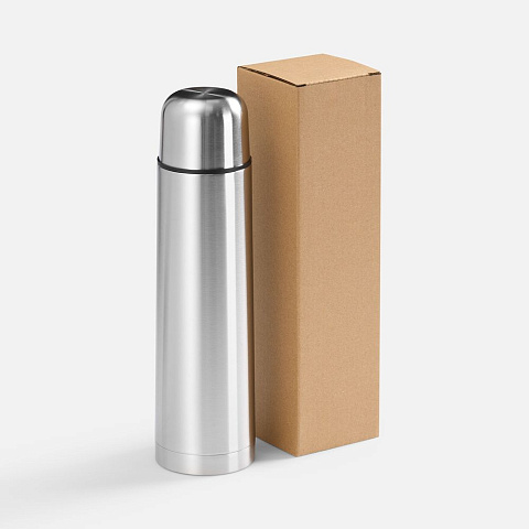 Термос Plain 750, ver.2, серебристый - рис 9.