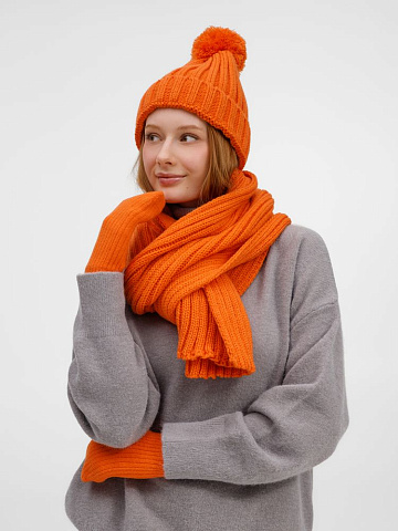 Варежки HappyGo, оранжевые - рис 4.