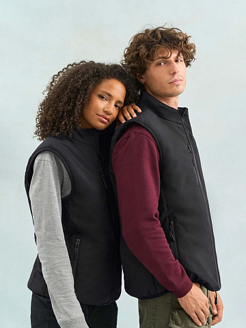 Жилет софтшелл унисекс Falcon BW, темно-серый - рис 9.