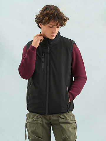 Жилет софтшелл унисекс Falcon BW, красный - рис 6.