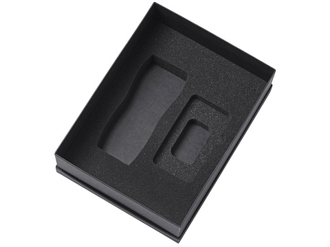 Подарочный набор c вакуумной термокружкой и повербанком С1, фиолетовый - рис 2.