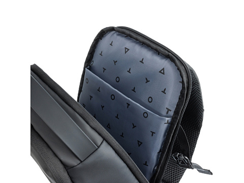 Рюкзак на одно плечо TORBER Xtreme, чёрный, 20 х 8 х 31 см, 5л - рис 7.