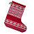 Новогодний носок для подарков Праздничные узоры - миниатюра