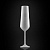 Набор бокалов для шампанского из черного и белого стекла (4 шт) - миниатюра - рис 5.