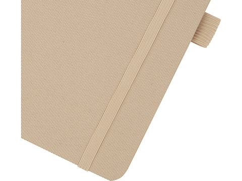 Блокнот Honua форматом A5 из переработанной бумаги с обложкой из переработанного ПЭТ, бежевый овсяный - рис 4.