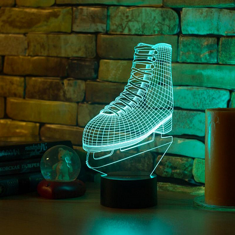 3D лампа Фигурный конёк - рис 6.