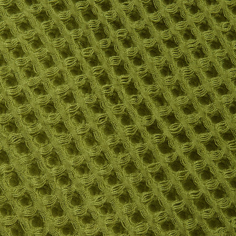 Плед вафельный Elenglect, зеленый - рис 4.