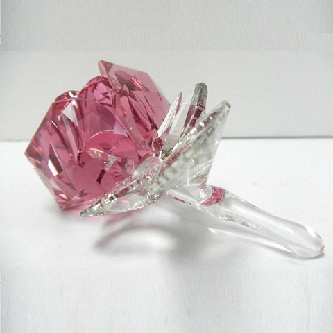 Розовая роза Swarovski - рис 5.