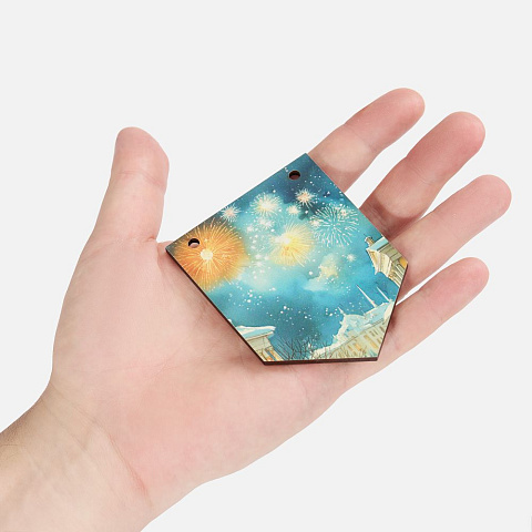 Деревянные флажки «Праздничные мотивы» - рис 7.