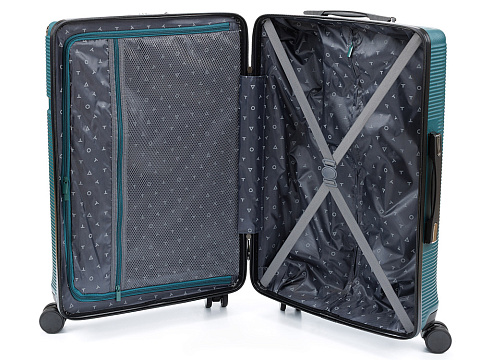 Чемодан TORBER Onego, зелёный, ABS-пластик, 69,5 х 46 х 26 см, 69 л - рис 3.