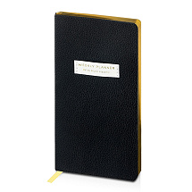Еженедельник недатированный А6 Black с нашивкой, черный