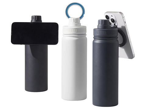 Вакуумная термобутылка с magsafe-держателем INSIDER, 600 мл, белый - рис 15.