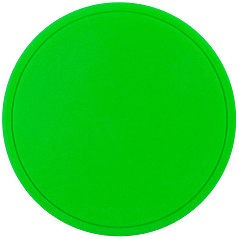 Лейбл из ПВХ Dzeta Round, L, зеленый неон - рис 2.