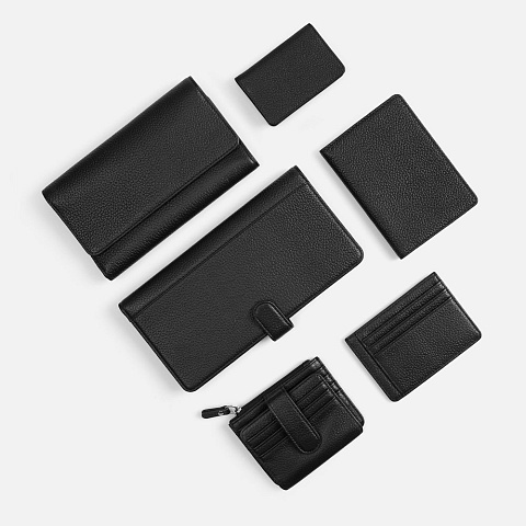 Картхолдер на молнии Unison, черный - рис 7.