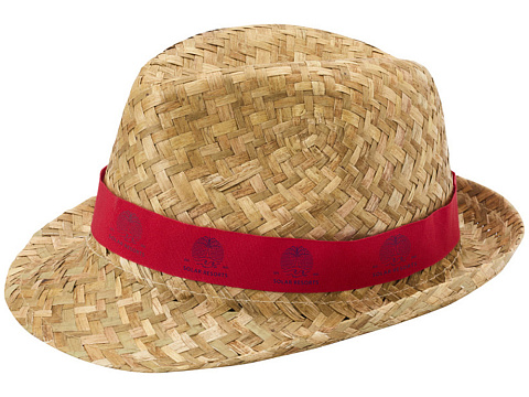 Pricus соломенная шляпа - Красный / Натуральный - рис 5.
