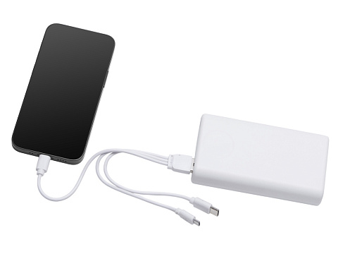 Внешний беспроводной аккумулятор 2-в-1 с функцией зарядки Apple Watch, QC/PD AtomIQ, 10000 мАч, белый - рис 10.