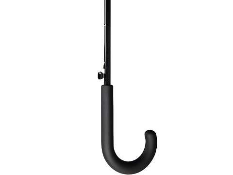 Зонт-трость Reviver с куполом из переработанного пластика, красный - рис 6.