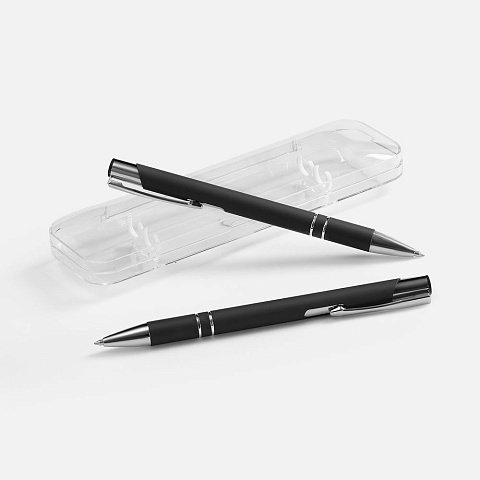 Набор из 2 ручек Keskus Soft Touch, черный - рис 2.