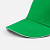 Бейсболка Classic 2.0, ярко-зеленая с белым кантом - миниатюра - рис 3.