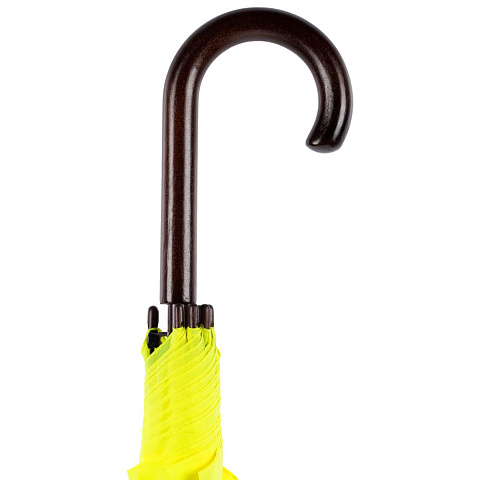 Зонт-трость Standard, желтый неон - рис 5.