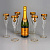 Набор бокалов для шампанского «Львиная сила» - миниатюра