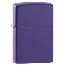 Зажигалка ZIPPO Classic с покрытием Purple Matte, латунь/сталь, фиолетовая, матовая, 38x13x57 мм