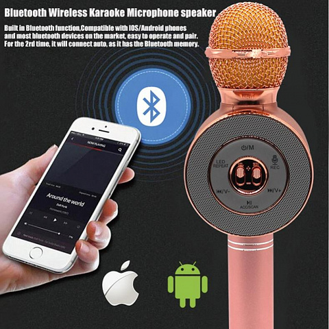 Беспроводной микрофон для караоке с динамиком - рис 4.