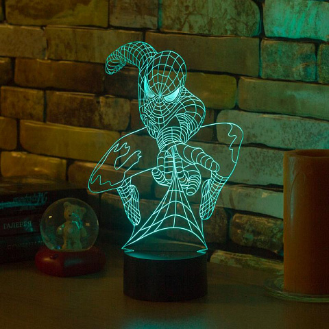 3D светильник Человек Паук - рис 6.