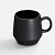 Кружка Tubbi, черная - миниатюра