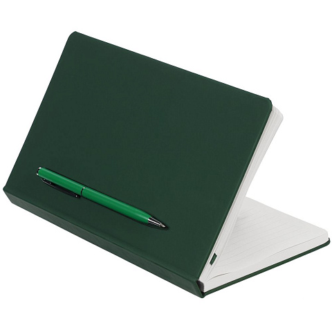 Ежедневник Magnet Shall с ручкой, зеленый - рис 3.