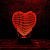 3D светильник Граненое сердце - миниатюра - рис 2.