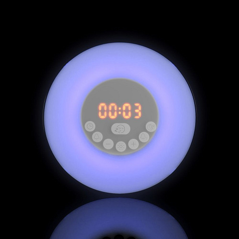 Лампа-колонка со световым будильником dreamTime, ver.2, белая - рис 13.