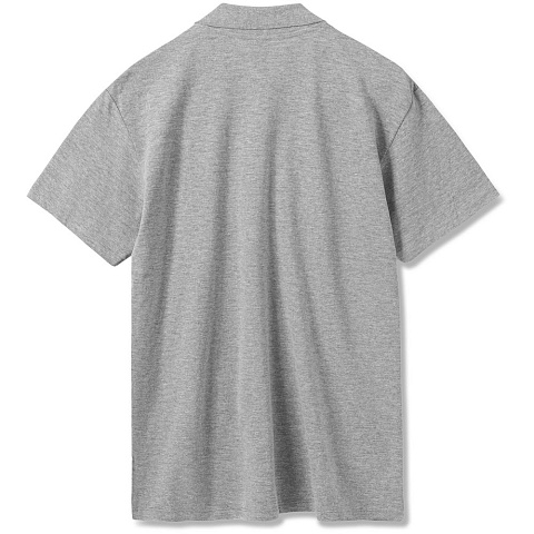 Рубашка поло мужская Summer 170, серый меланж - рис 3.
