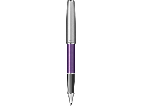 Ручка-роллер Parker Sonnet Essentials Violet SB Steel CT, цвет чернил black, перо: F, в подарочной упаковке. - рис 2.