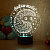 3D светильник Ёжик с пожеланием - миниатюра