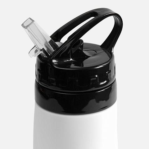 Складная бутылка для воды Langfossen, белая - рис 4.