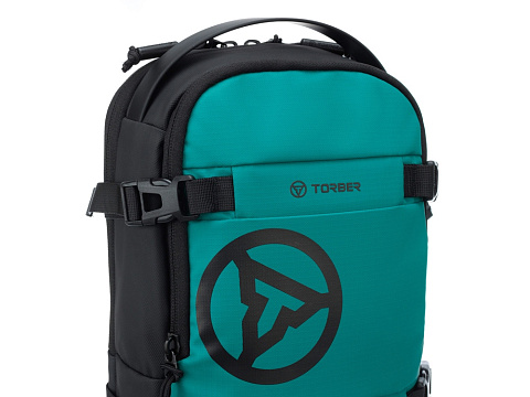 Рюкзак на одно плечо TORBER Xtreme, зелёный/чёрный, 20 х 8 х 31 см, 5л - рис 9.