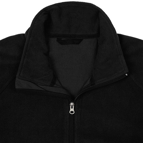 Куртка флисовая унисекс Fliska, черная - рис 4.