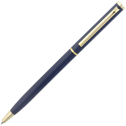 Ручка шариковая Hotel Gold, ver.2, матовая синяя - рис 3.