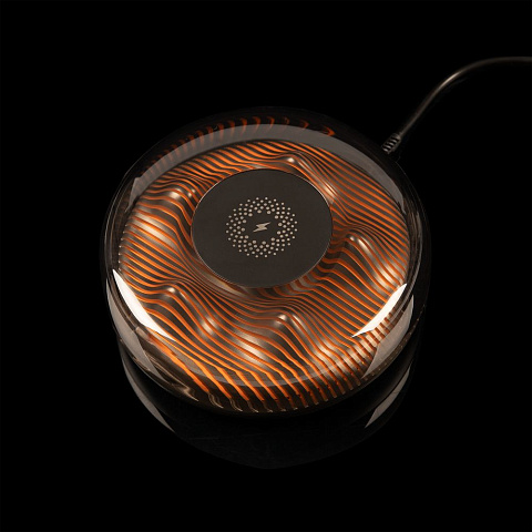 Станция беспроводной зарядки с подсветкой apexPoint ver.2, черная - рис 11.