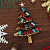 Новогодняя брошь Сказочная елка - миниатюра