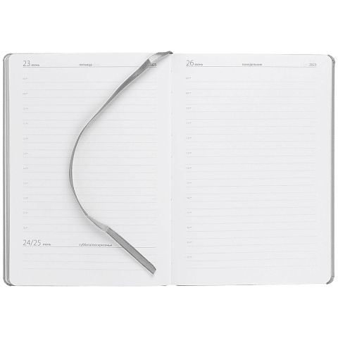 Ежедневник Must Metal, датированный, серый - рис 7.